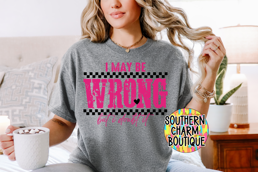 I MAY BE WRONG BUT I DOUBT IT