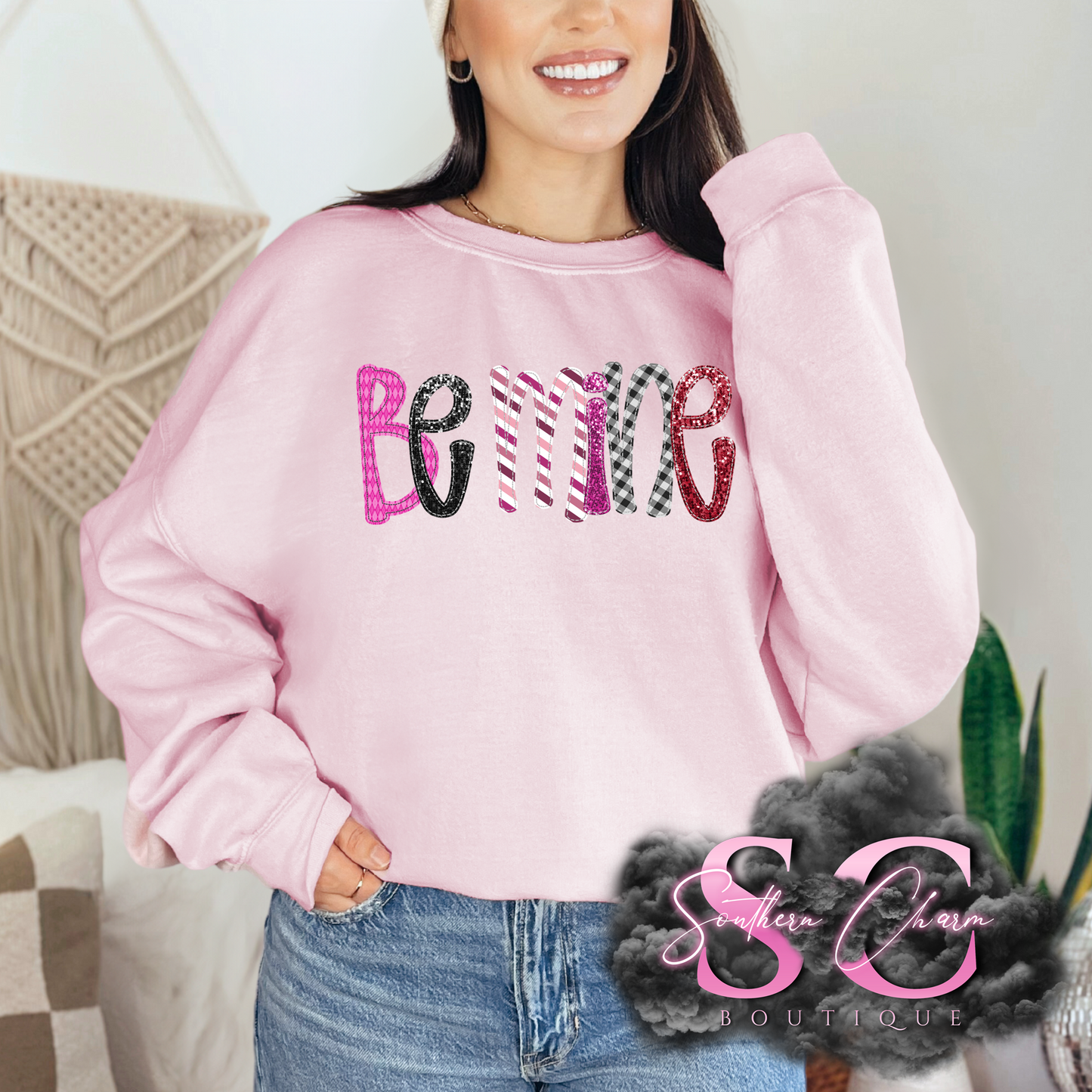 BE MINE (Light Pink Tee/Crewneck)