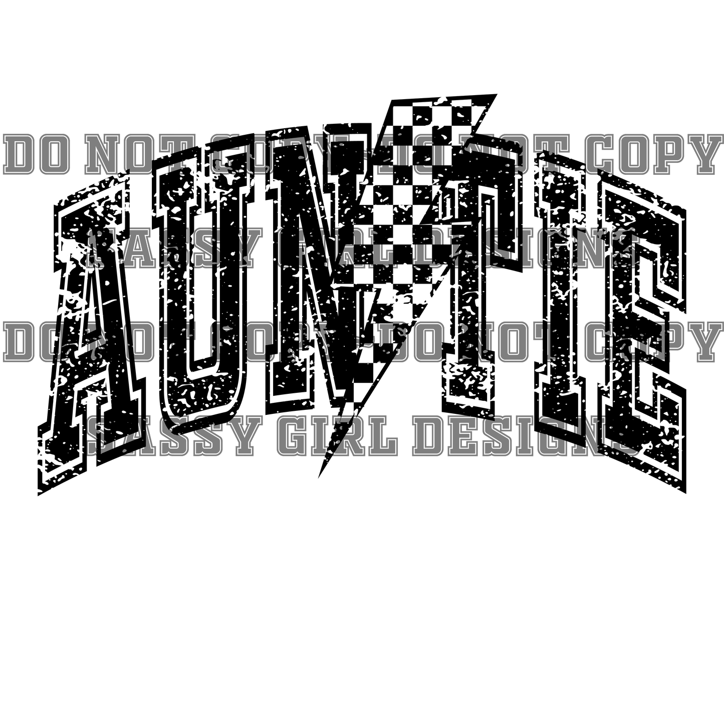 AUNTIE CHECKERED BOLT