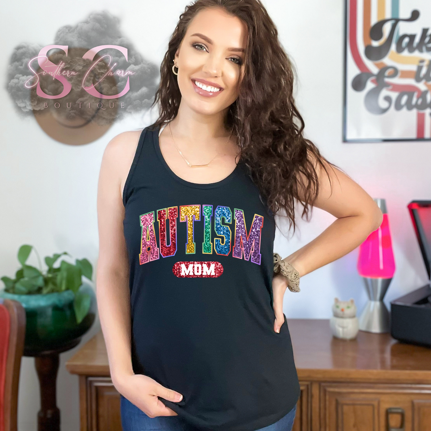 Autism MAMA Tank (Black)