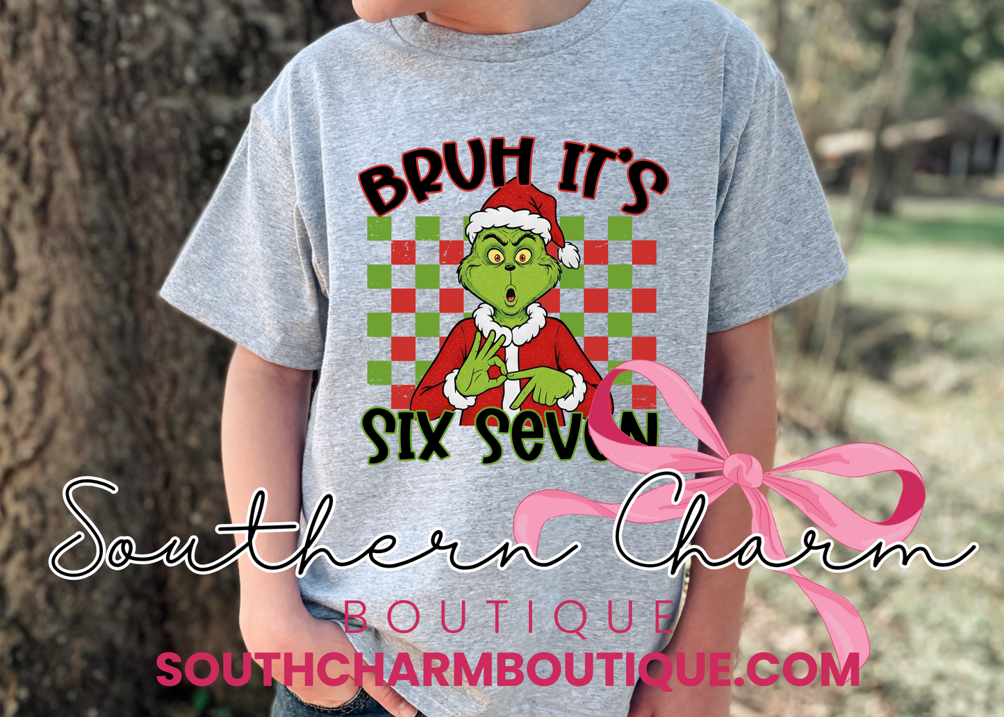 Bruh 6/7 Grinchy Tee (Youth)