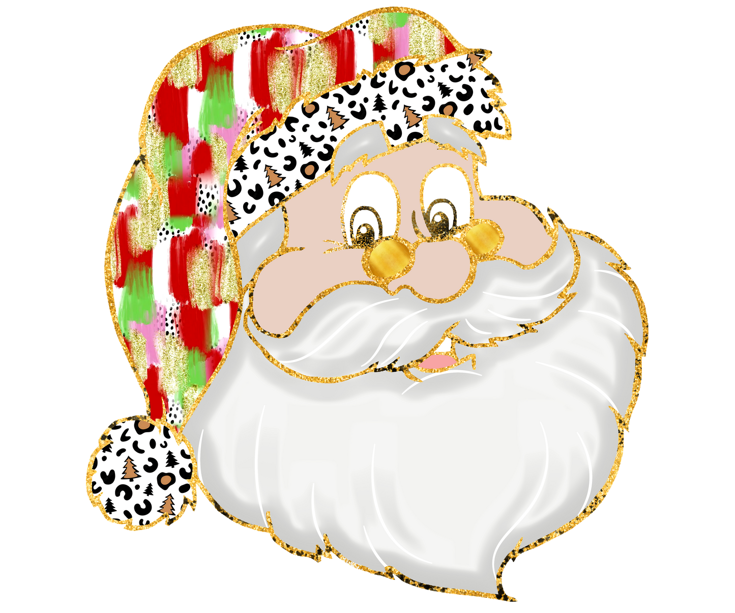 Brushstroke Santa
