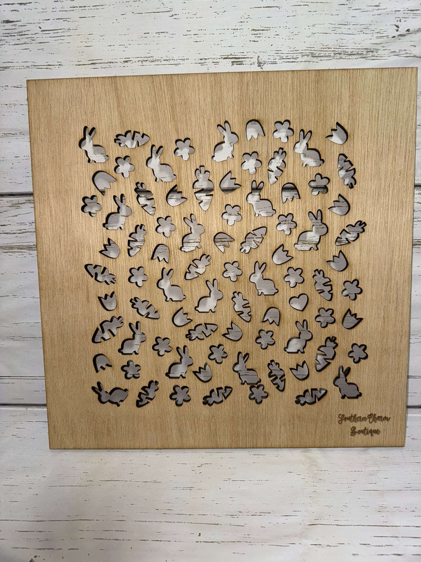 Easter Bunny/Carrot/Flower Stencil