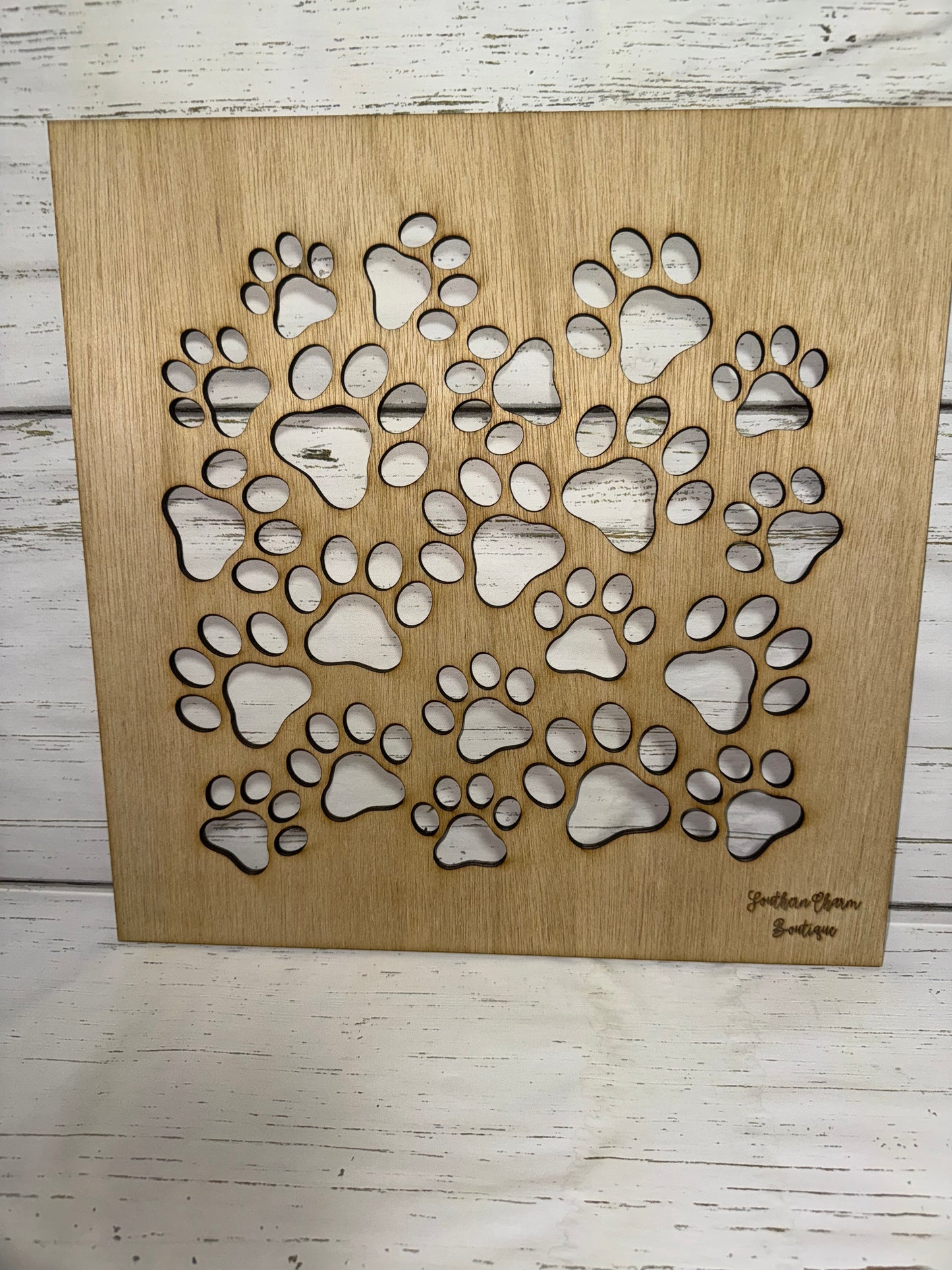 Paw Print Stencil