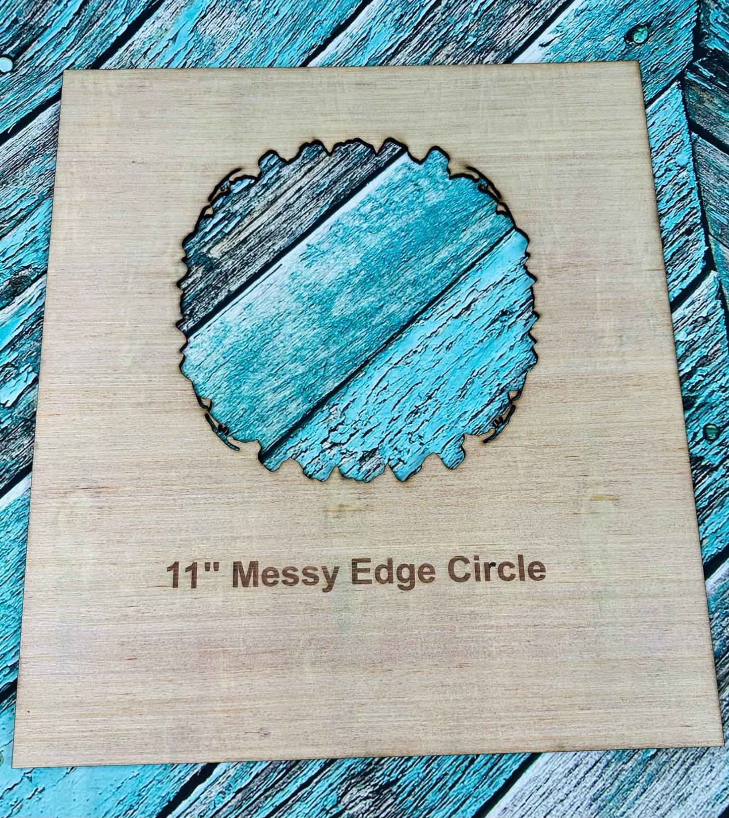 11" Messy Edge Circle