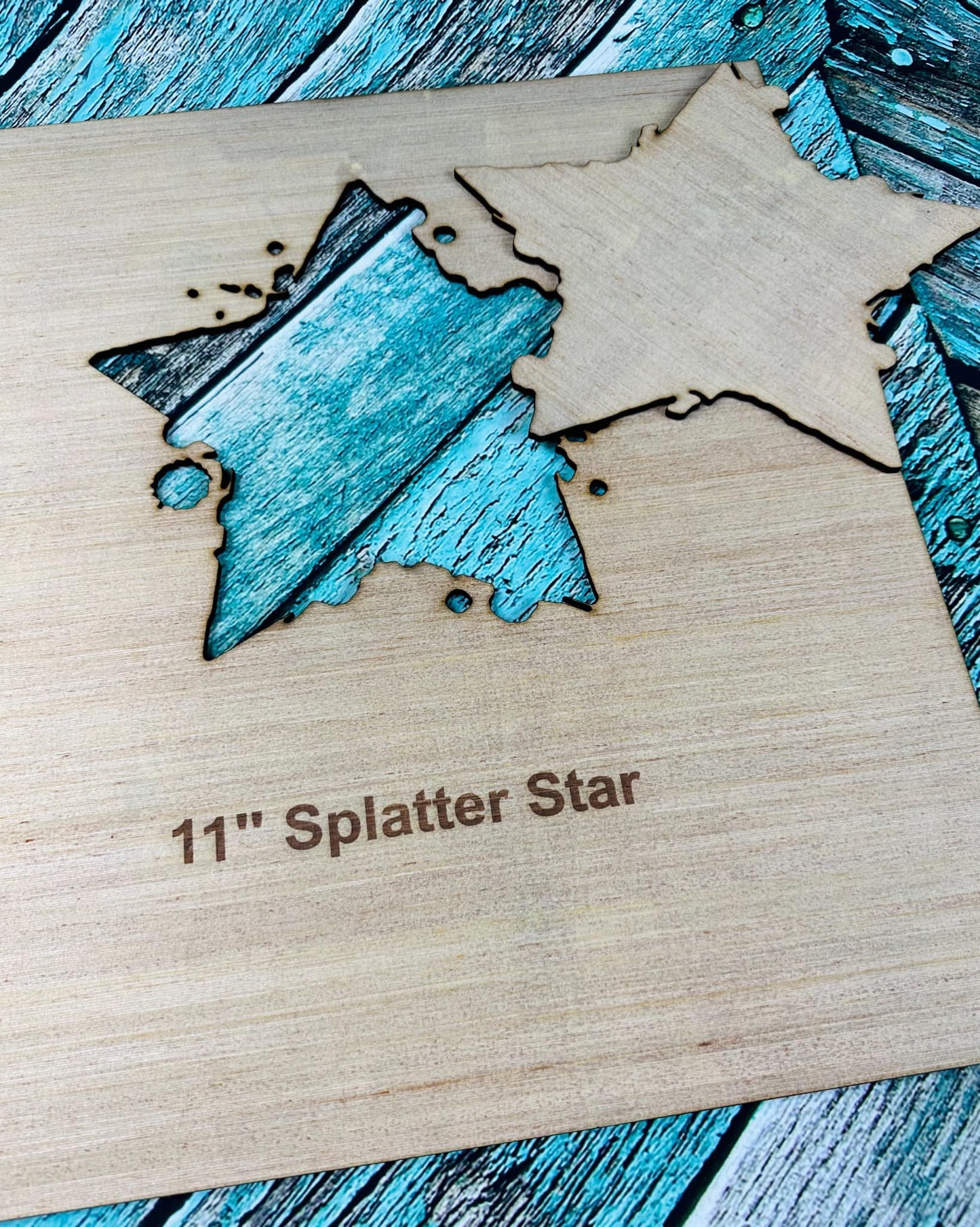 11" Splatter Star