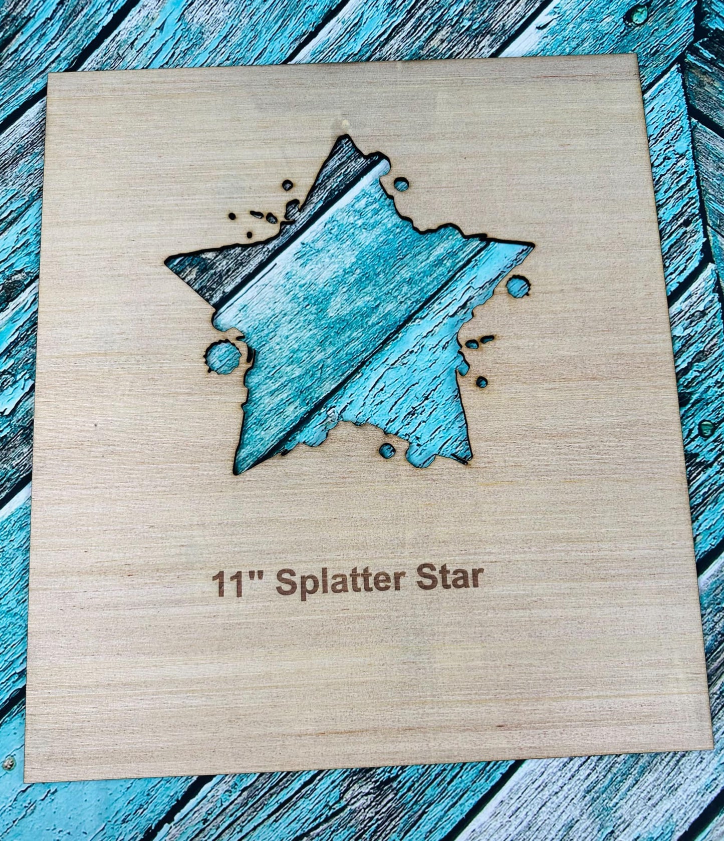 11" Splatter Star