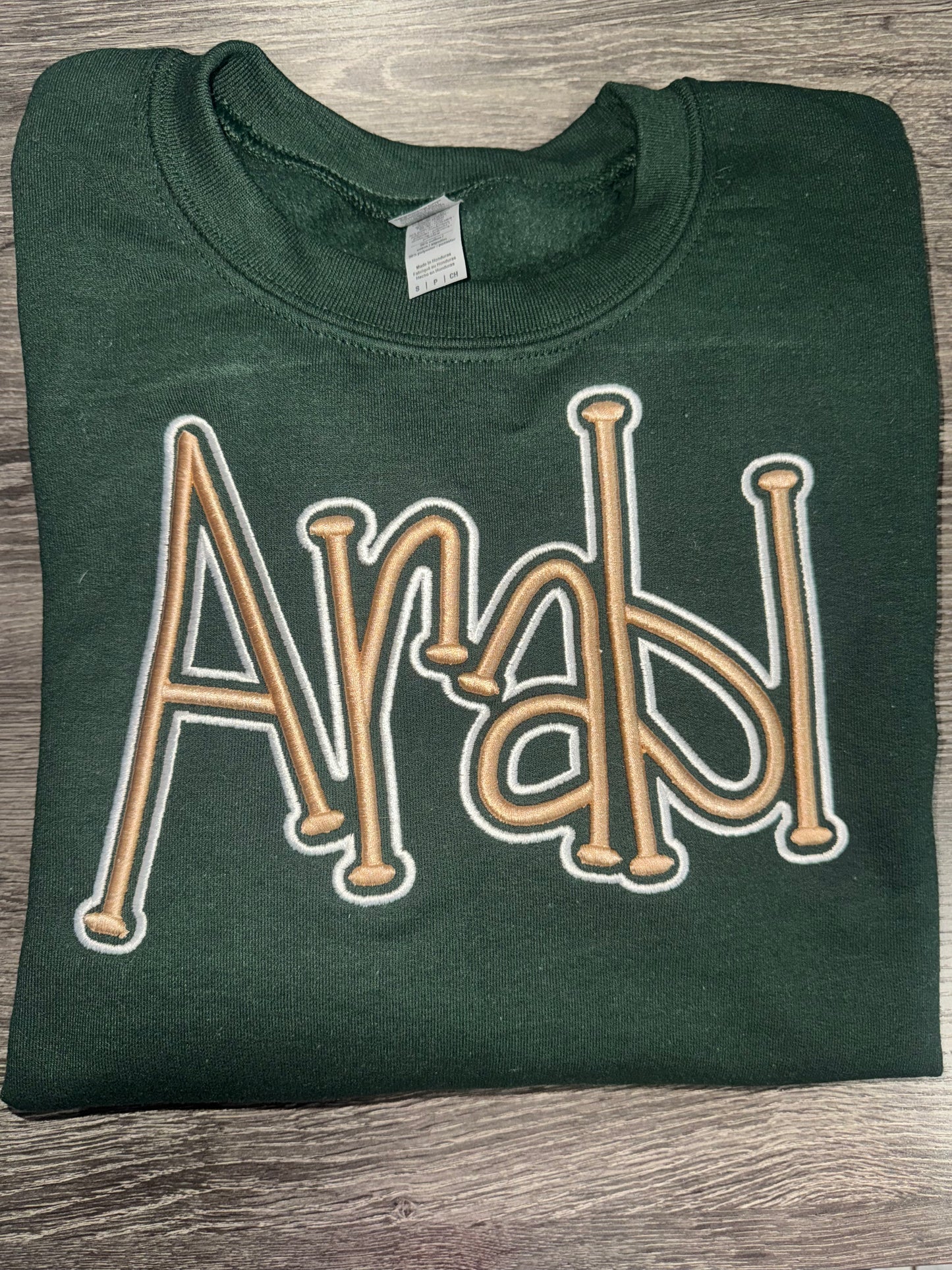 Arabi Puff Embroidered Crewneck