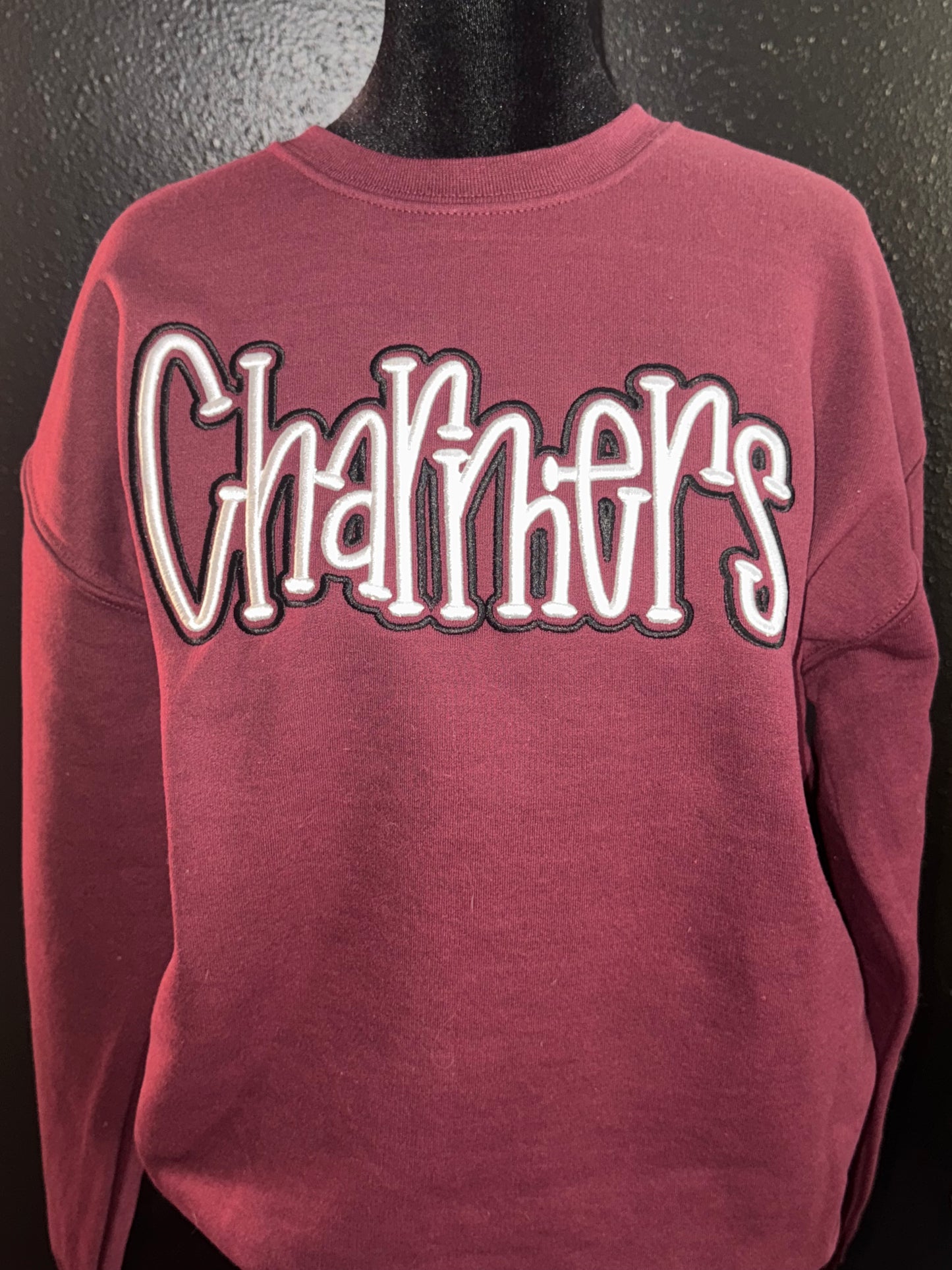 Charmers Puff Embroidered Crewneck