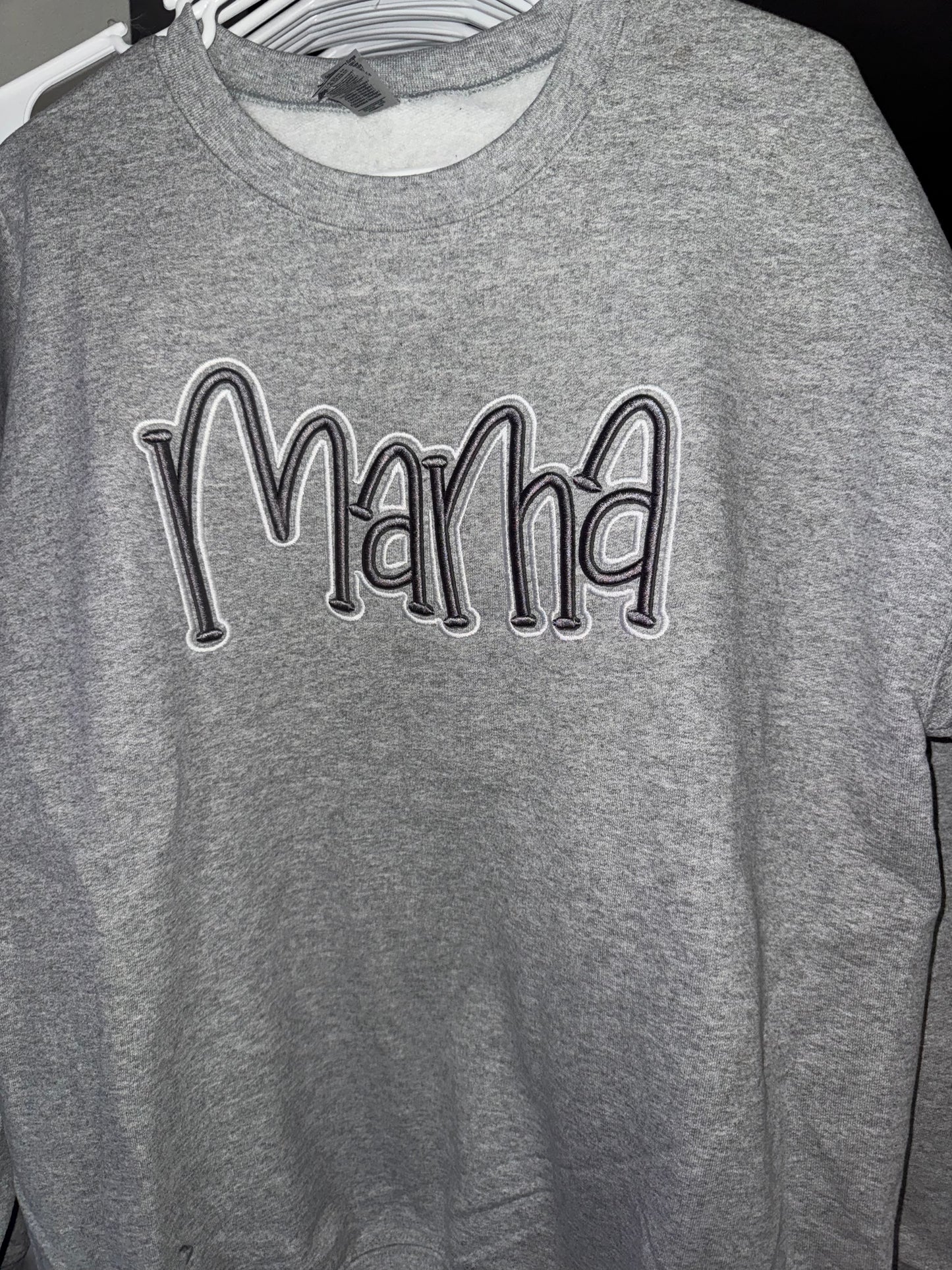 MAMA Puff Embroidered Crewneck