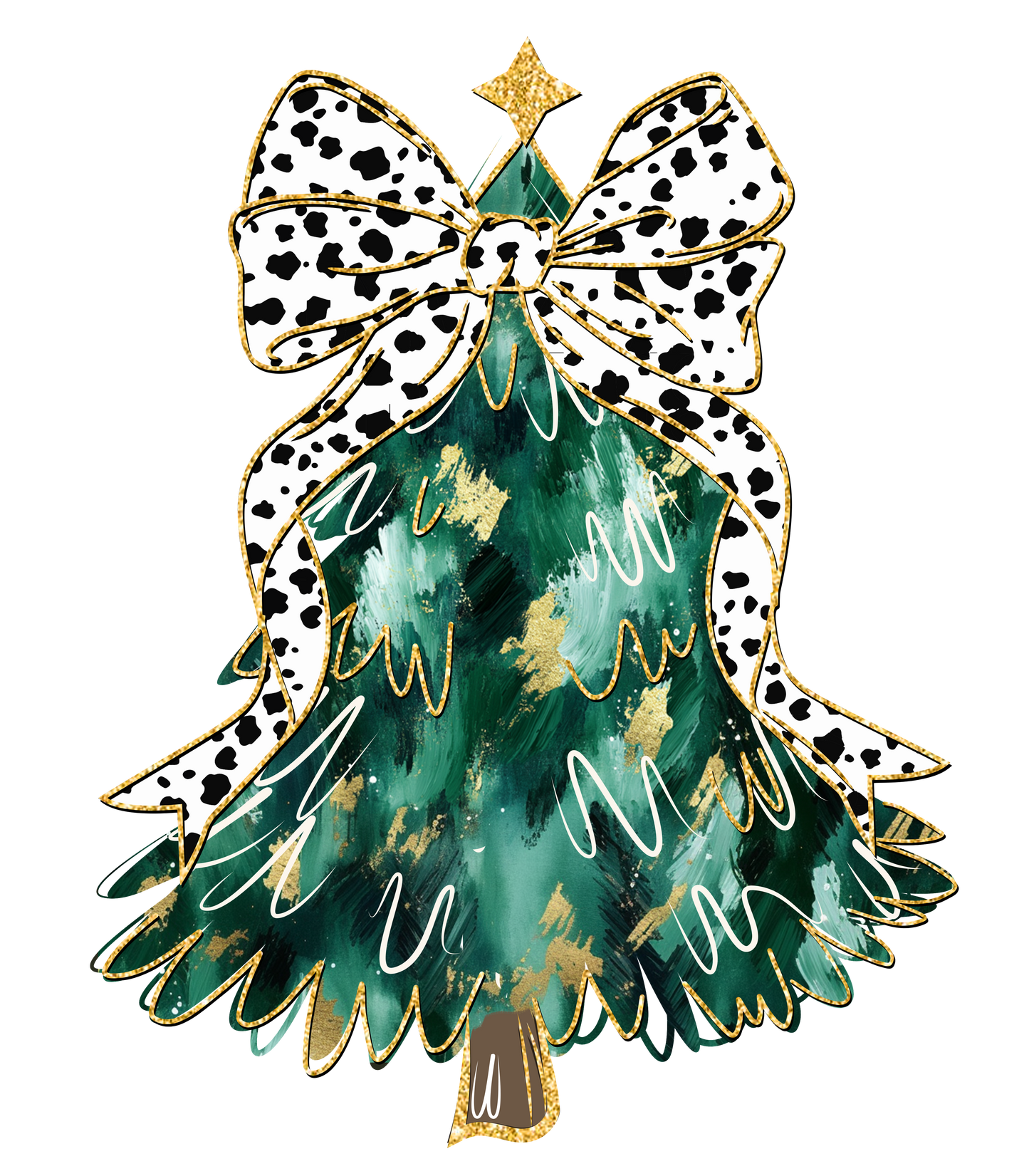 Brushstroke Christmas Tree (Green)