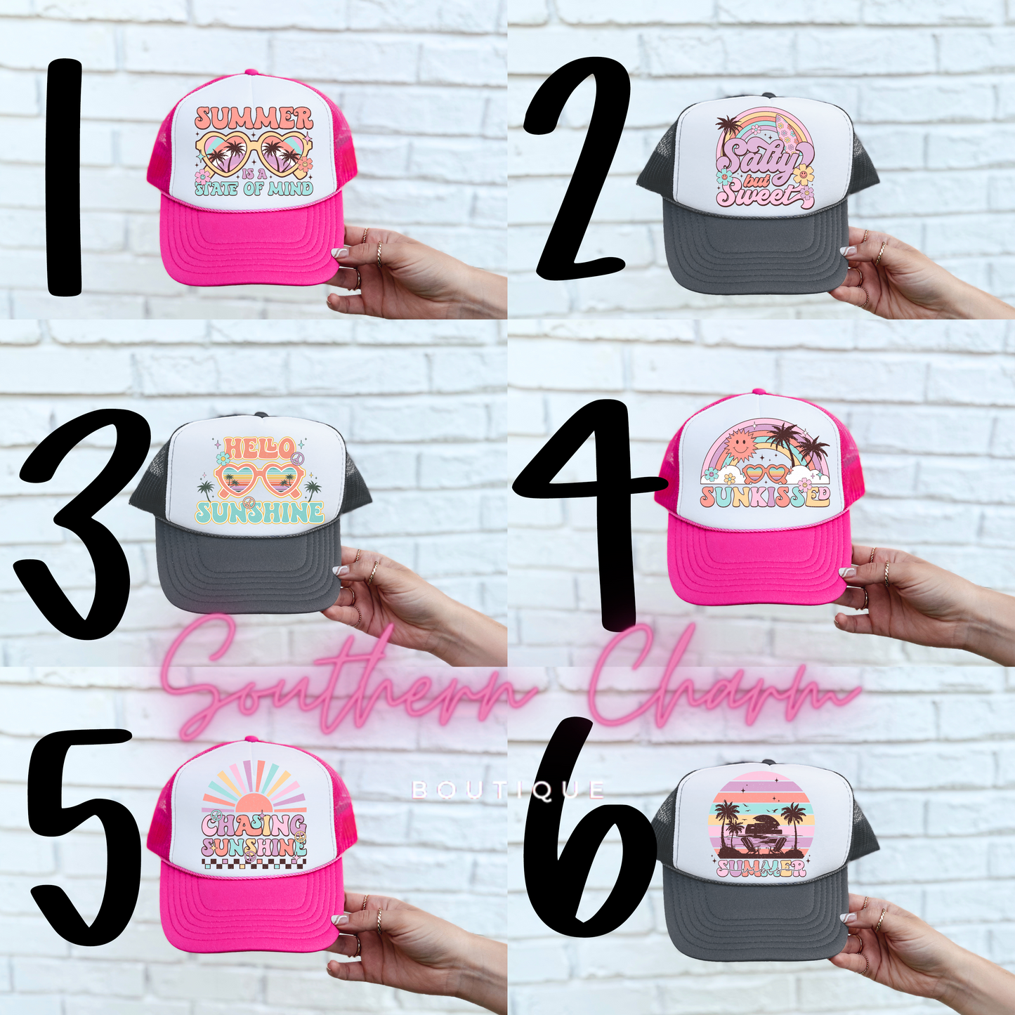 Faux Hat Patches Summertime Set 2