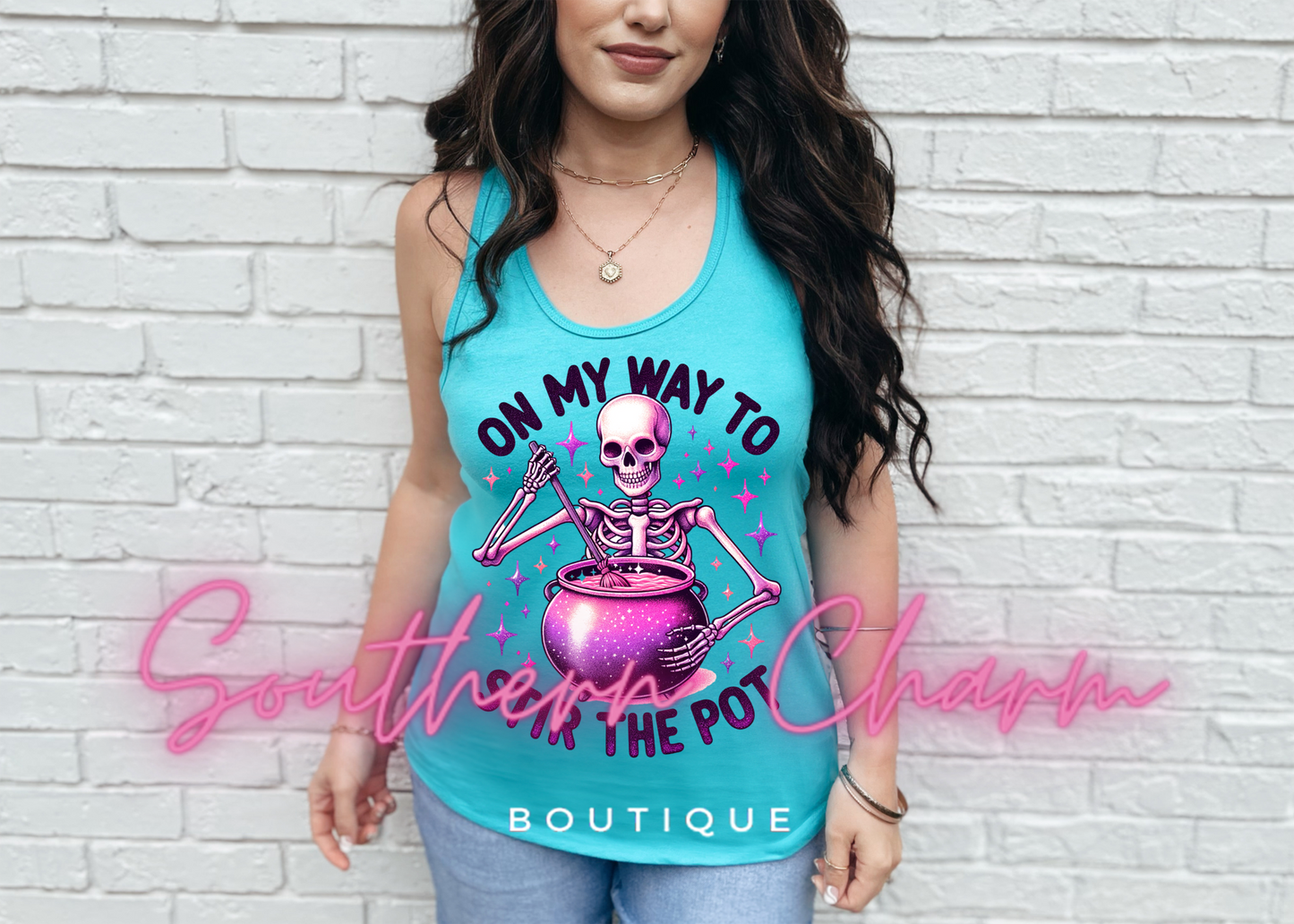 On My Way To Stir The Pot (Blue Tank)