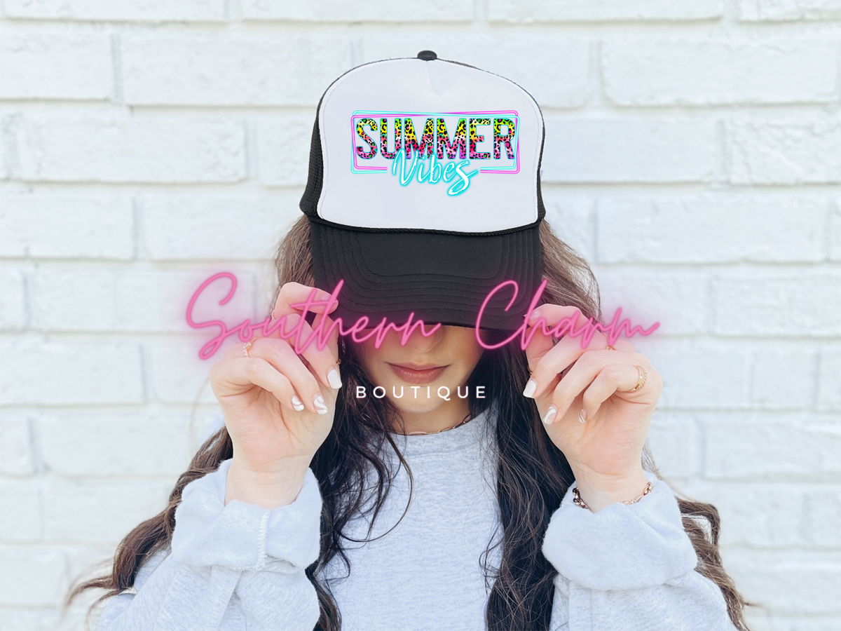 Summer Vibes Faux Hat Patch