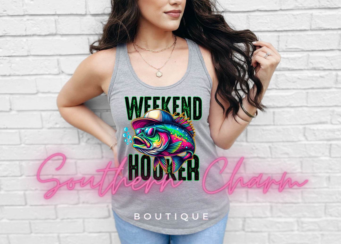 Weekend Hooker (Grey Tank)