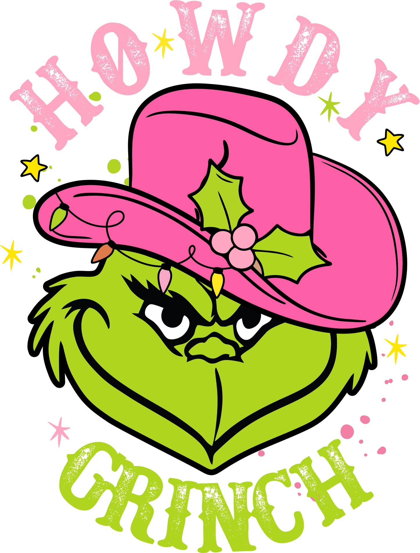 Howdy Grinch Pink