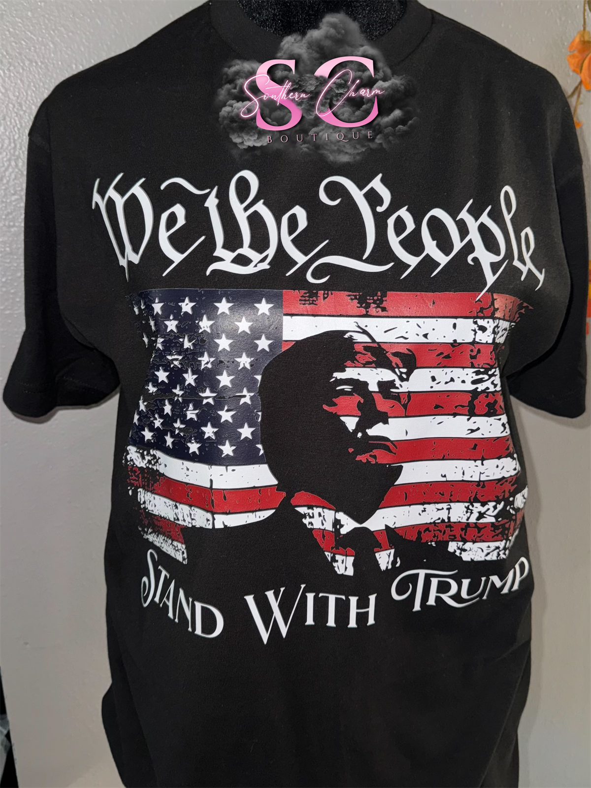 We The People Stand With Trump (Black Tee)