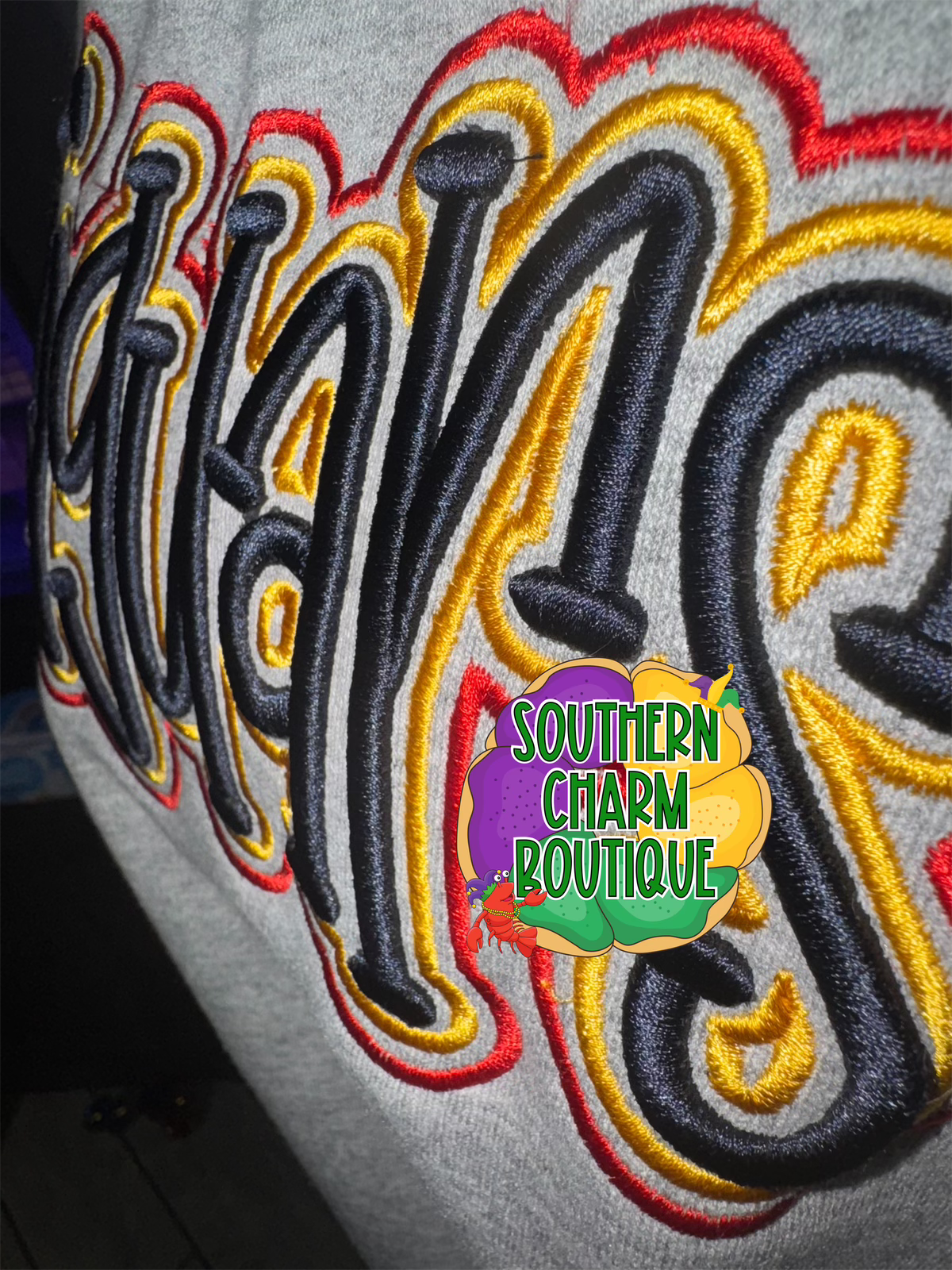 Jaguars Puff Embroidered Crewneck