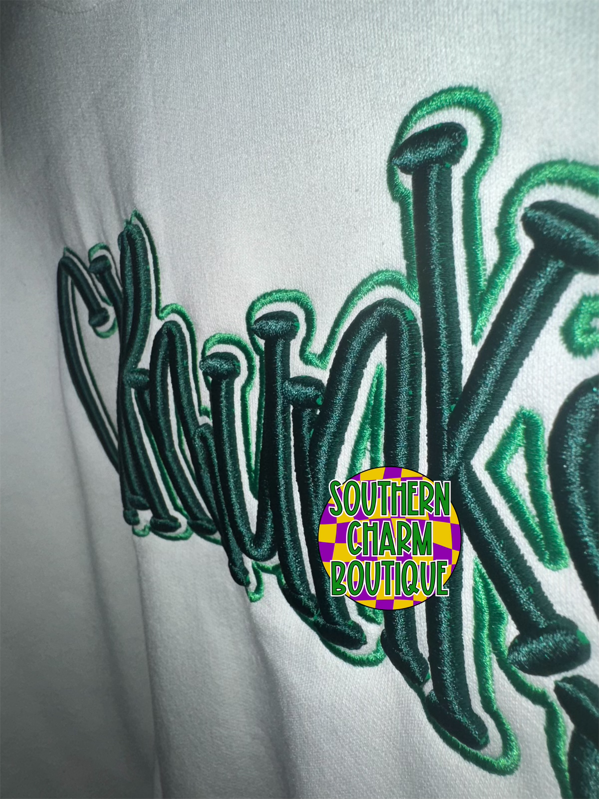 Chipmunks Puff Embroidered Crewneck