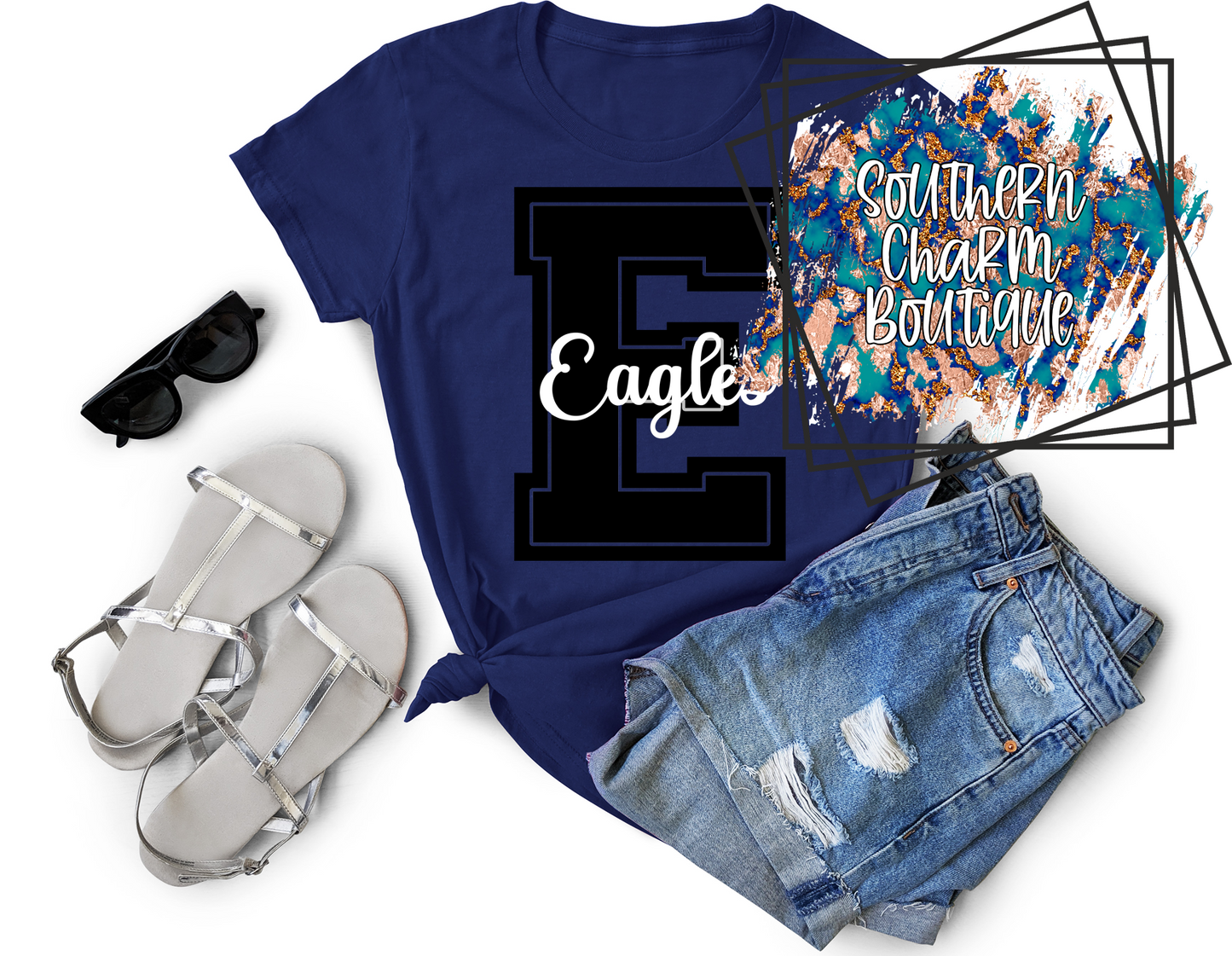 E Eagles Adult Tee