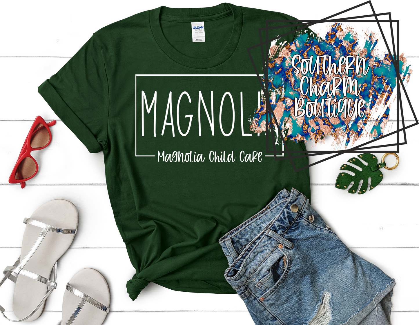 Magnolia Child Care Adult Tee