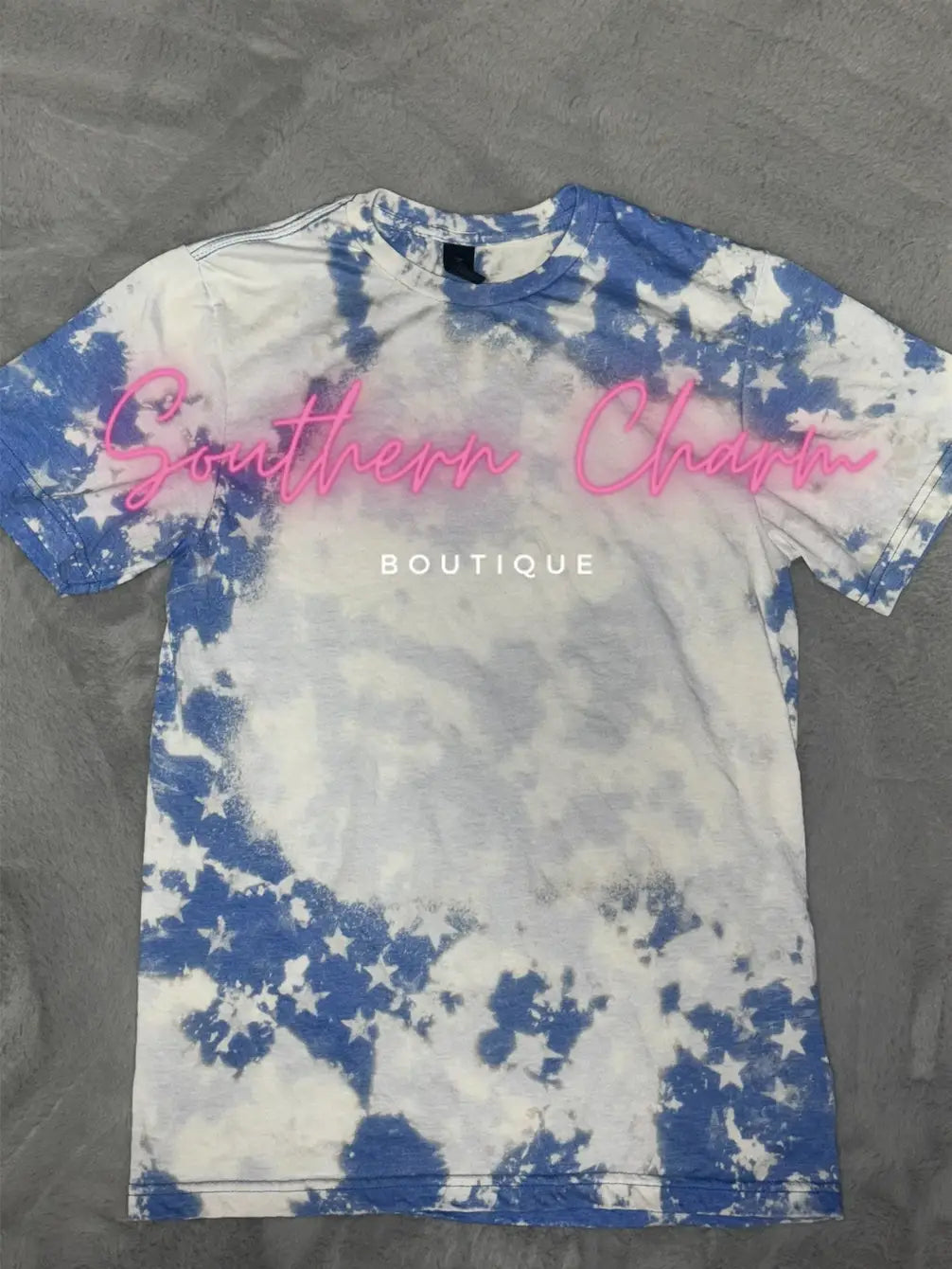 Gildan Bleached Blank Scrunched Stars