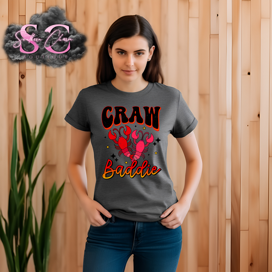 CRAW BADDIE (Dark Heather Tee)