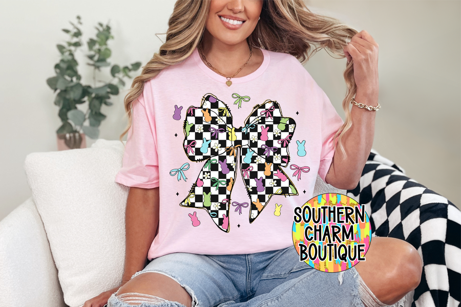 Checkered Peep Bow