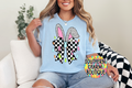 Checkered Bunny Bow
