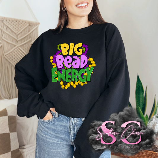 BIG BEAD ENERGY (Black Tee/Crewneck)