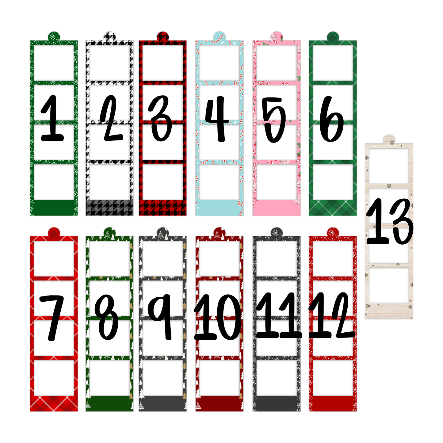 Photo Strip Ornament (Four Photos)