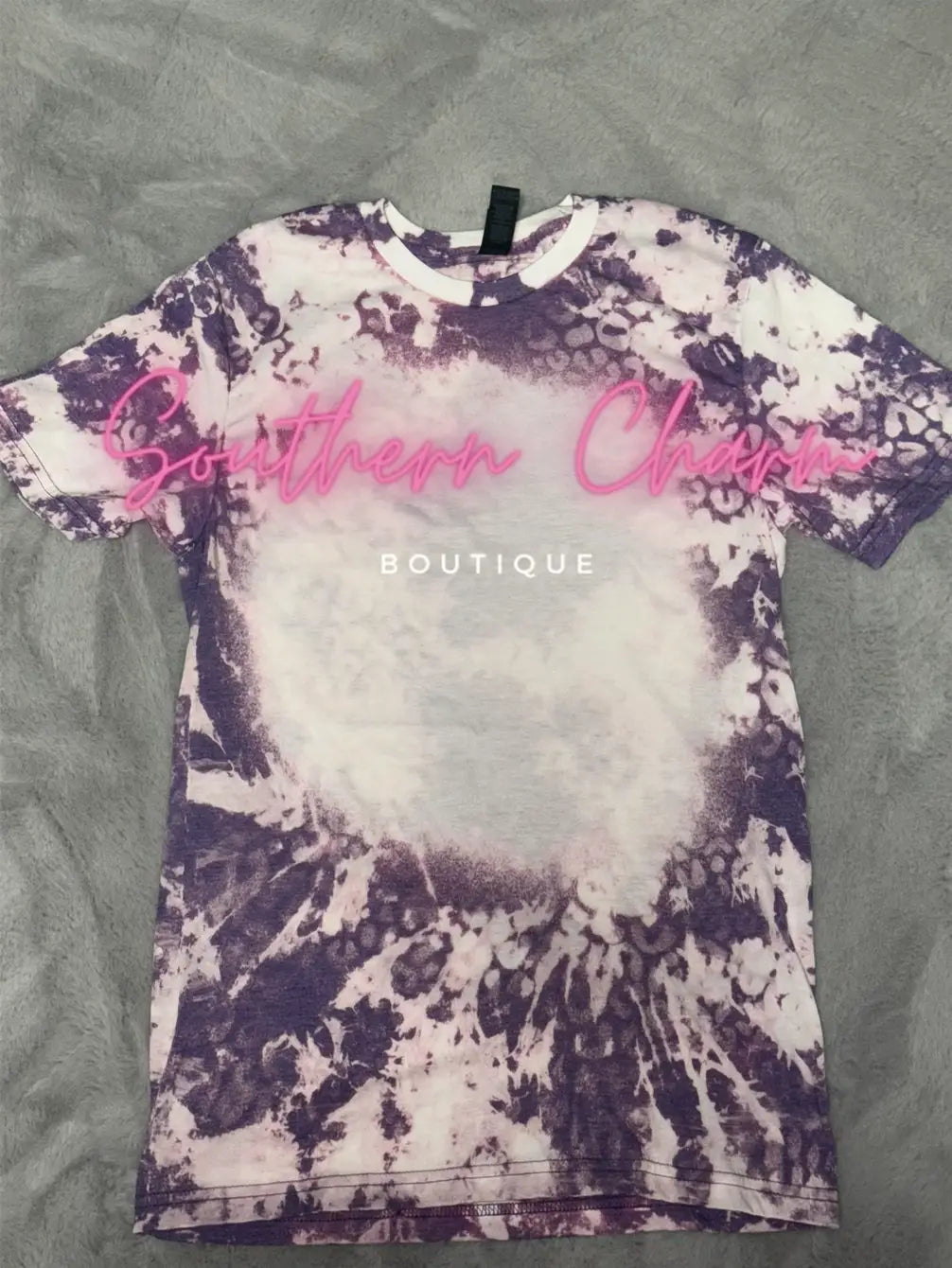 Gildan Bleached Blank Scrunched Leopard