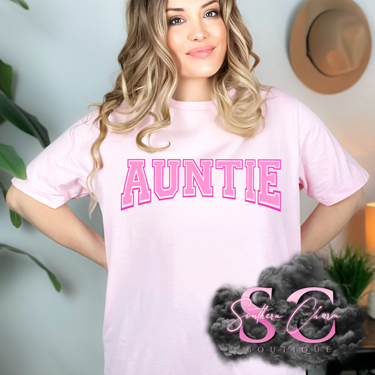 AUNTIE (Light Pink Tee/Crewneck)