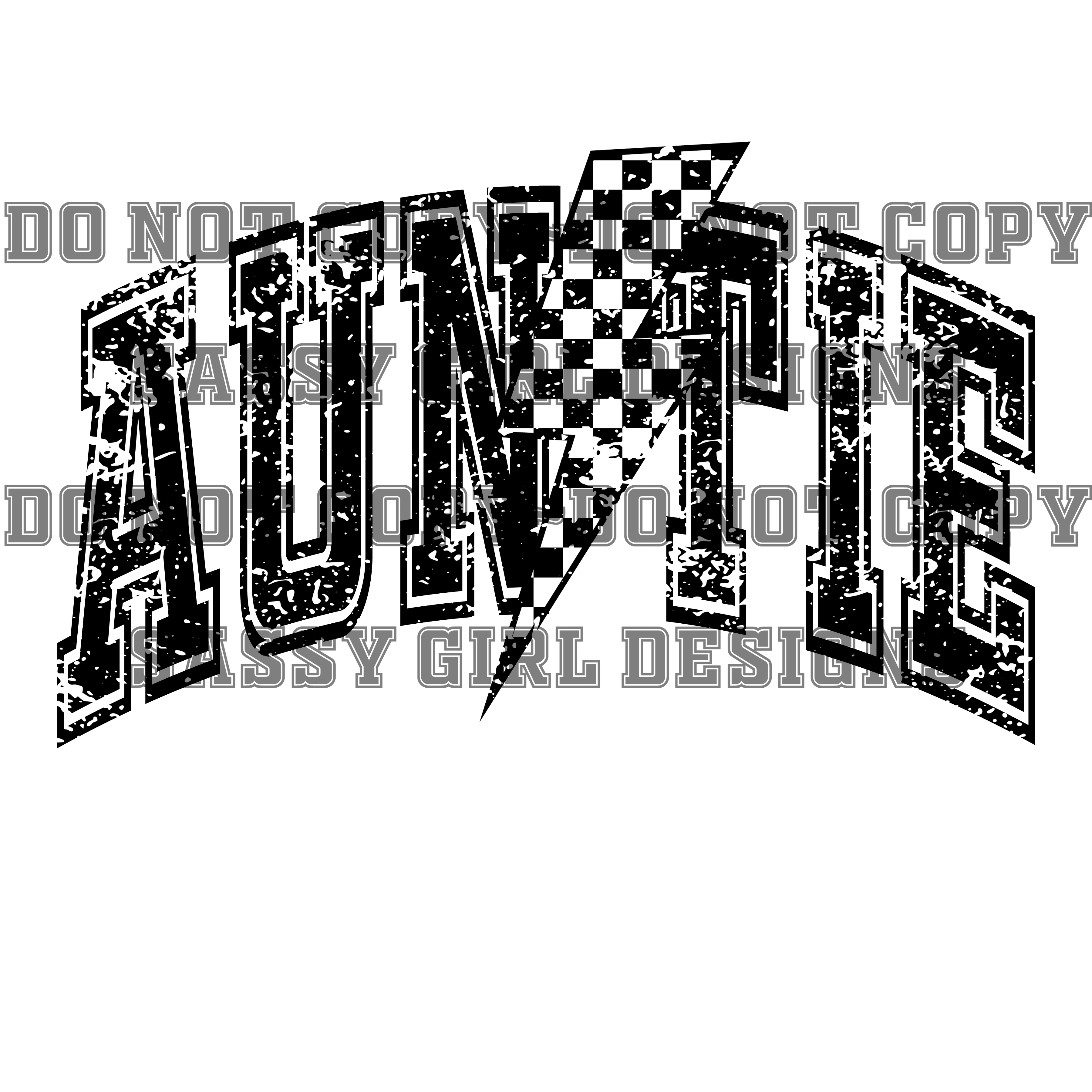 AUNTIE CHECKERED BOLT