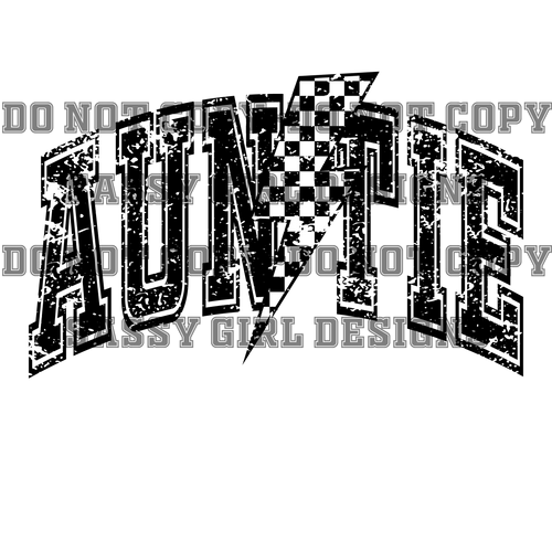 AUNTIE CHECKERED BOLT