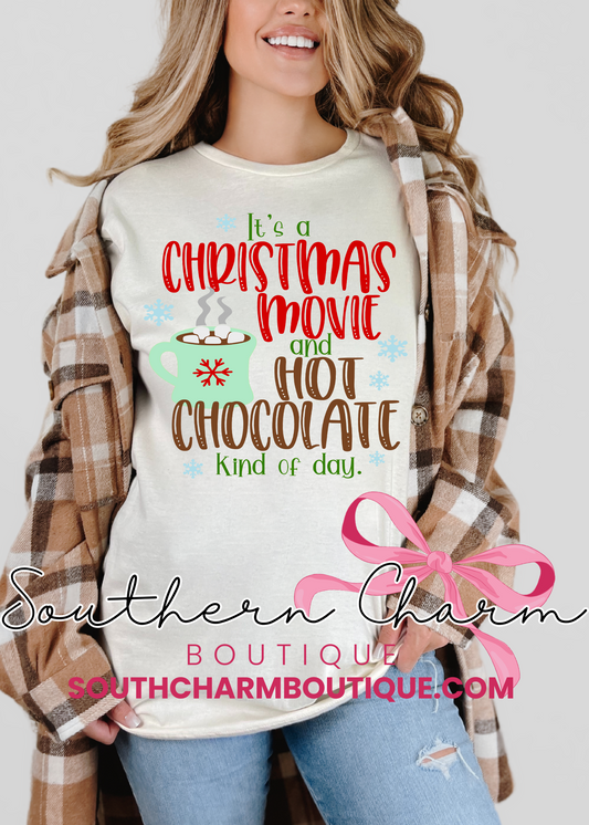 Christmas Movie & Hot Chocolate Tee (Adult)