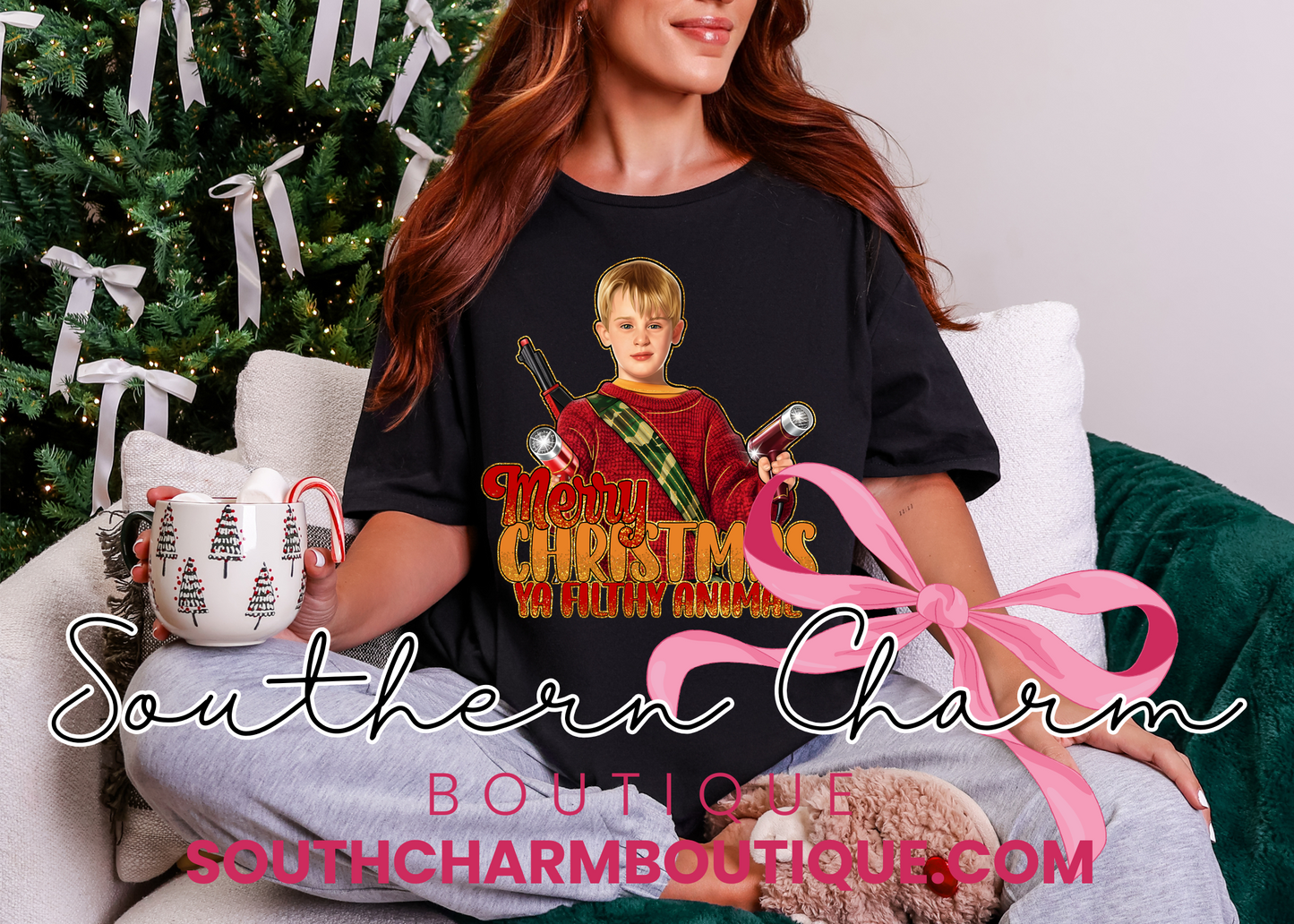 Merry Christmas Ya Filthy Tee (Adult)