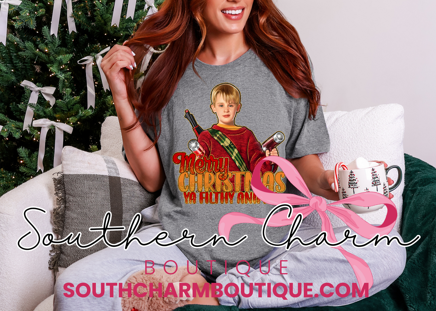 Merry Christmas Ya Filthy Tee (Adult)