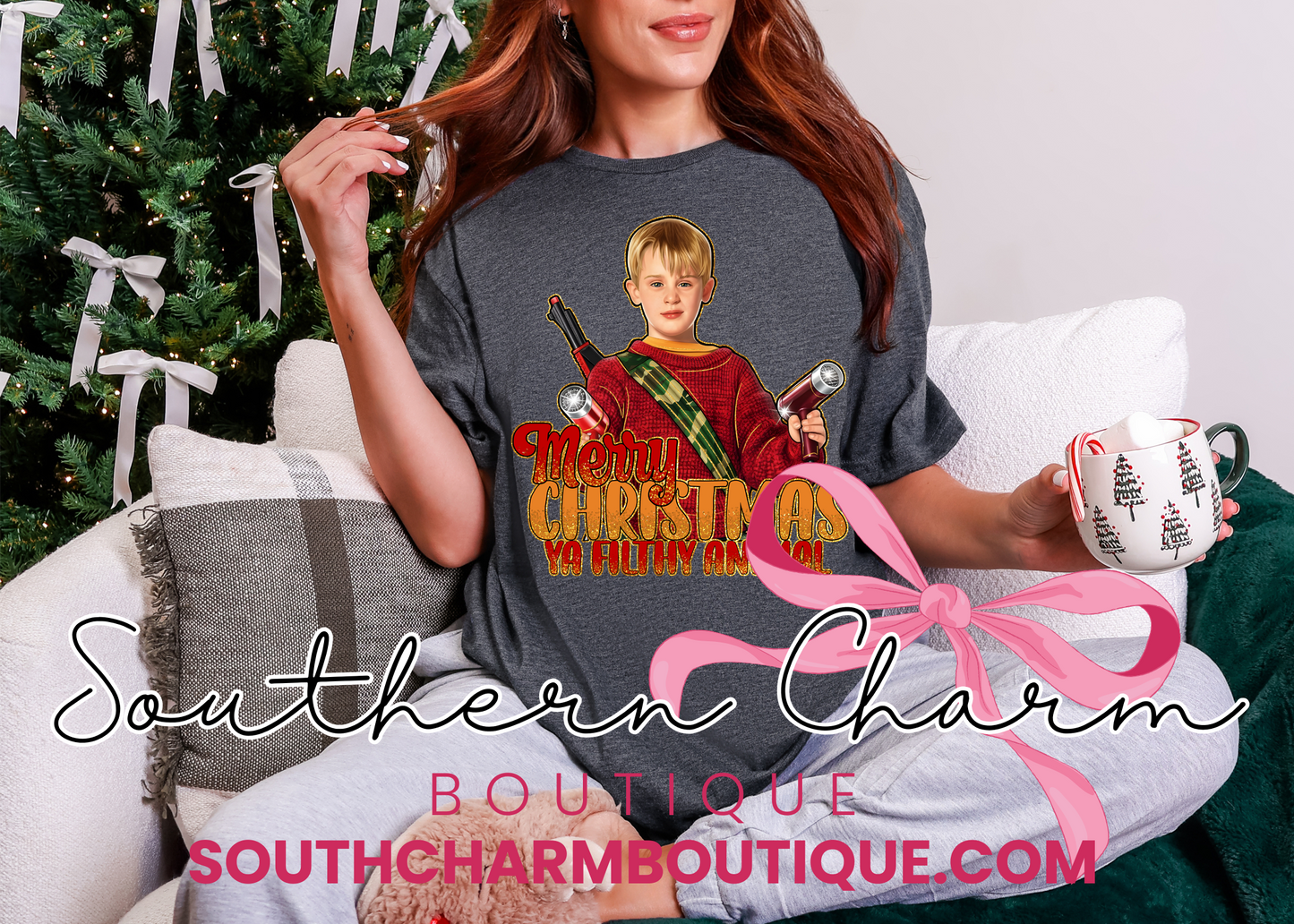 Merry Christmas Ya Filthy Tee (Adult)