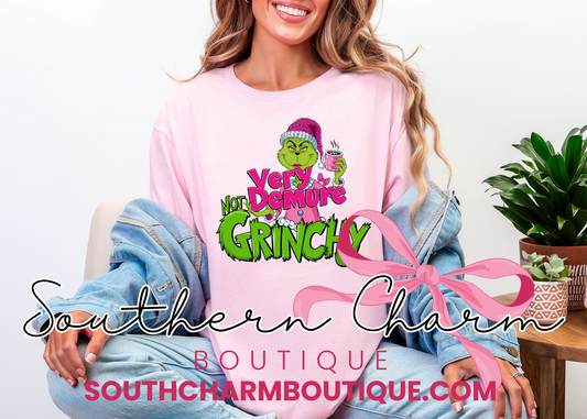 Demure Not Grinchy Tee (Adult)