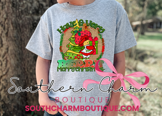 Berry Merry Christmas Tee (Youth)