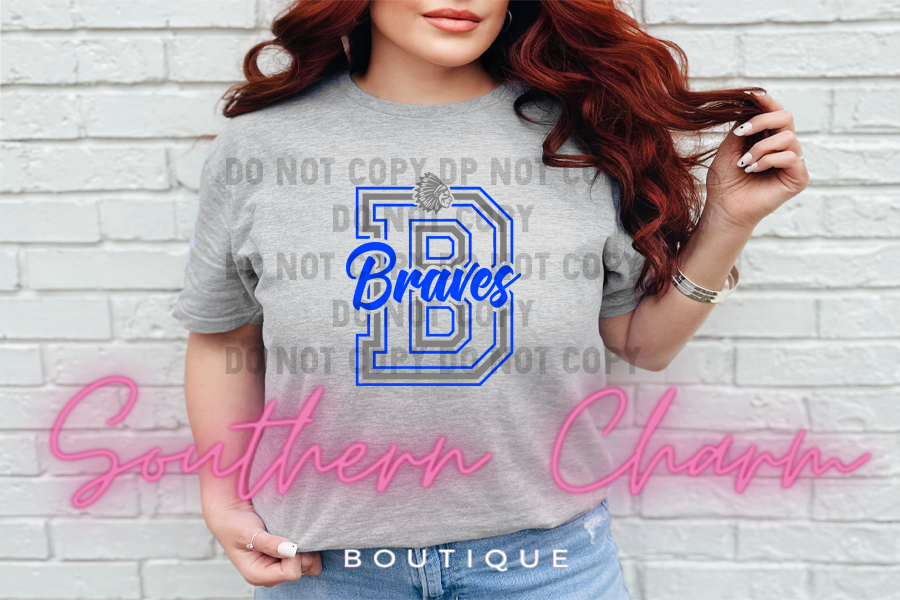 Braves Spirit Tees (Varsity Letter)