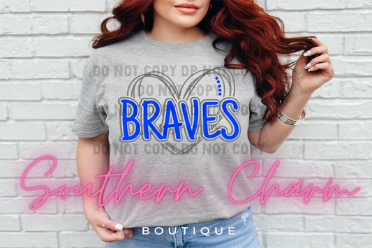 Braves Spirit Tees (Heart)