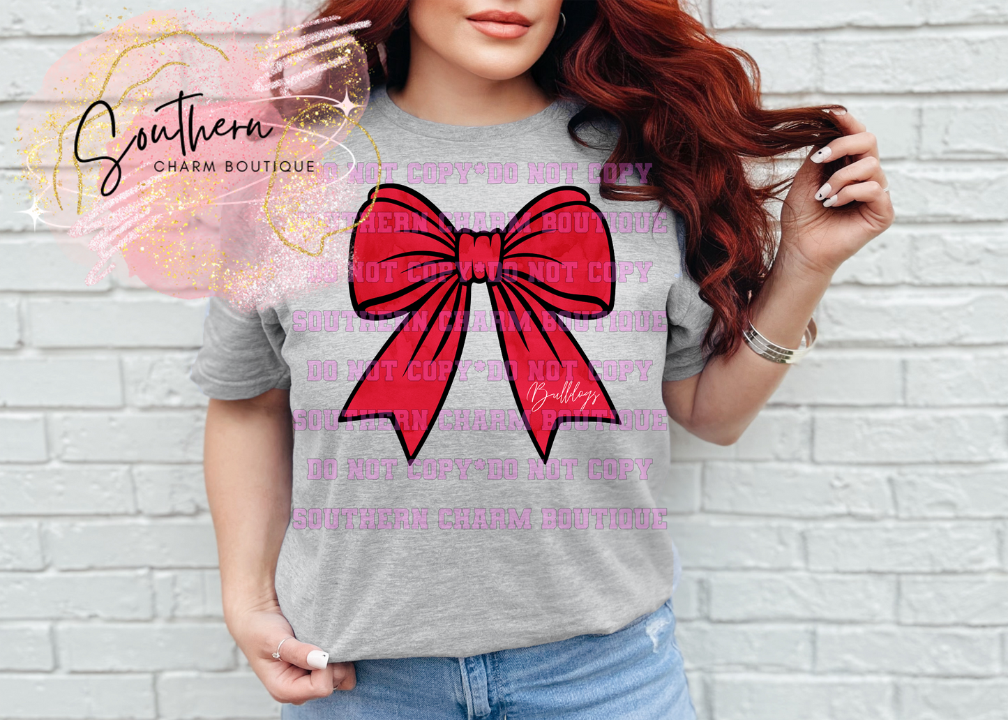 Bulldogs Bow Tee