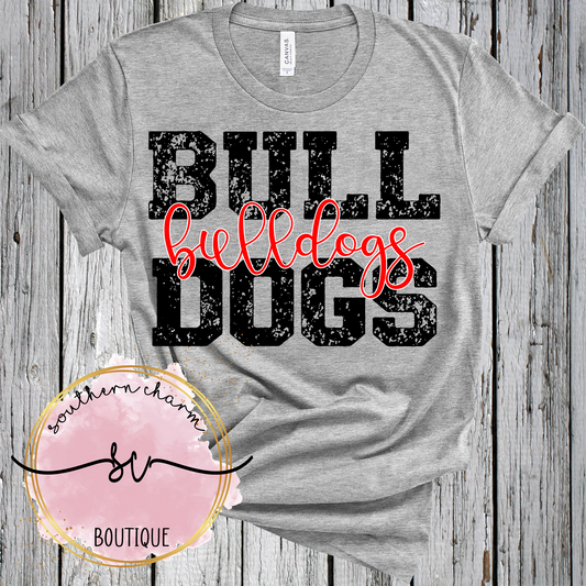 Grunge Bulldogs Tee