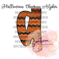 Halloween Chevron Alpha