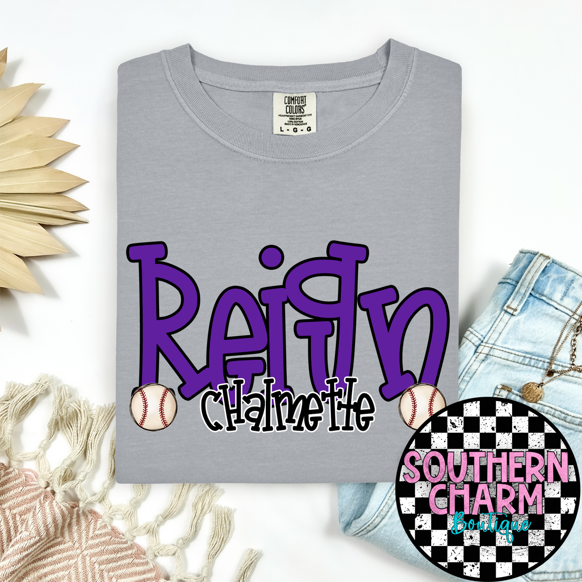 Chalmette Reign Baseball Funky Font