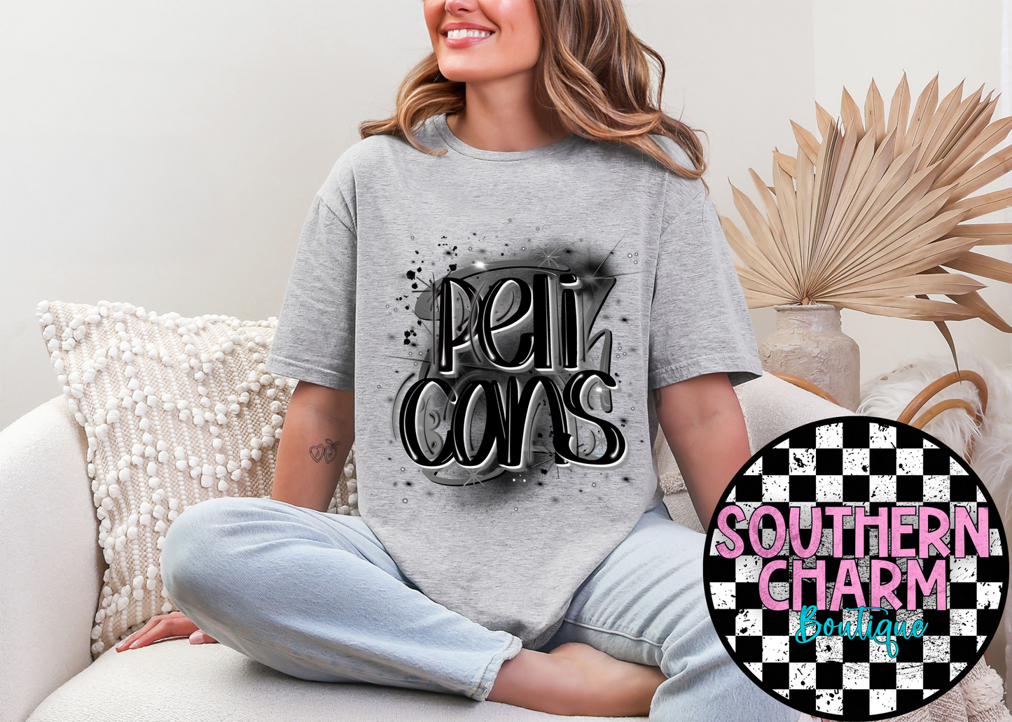 Black Airbrush Pelicans