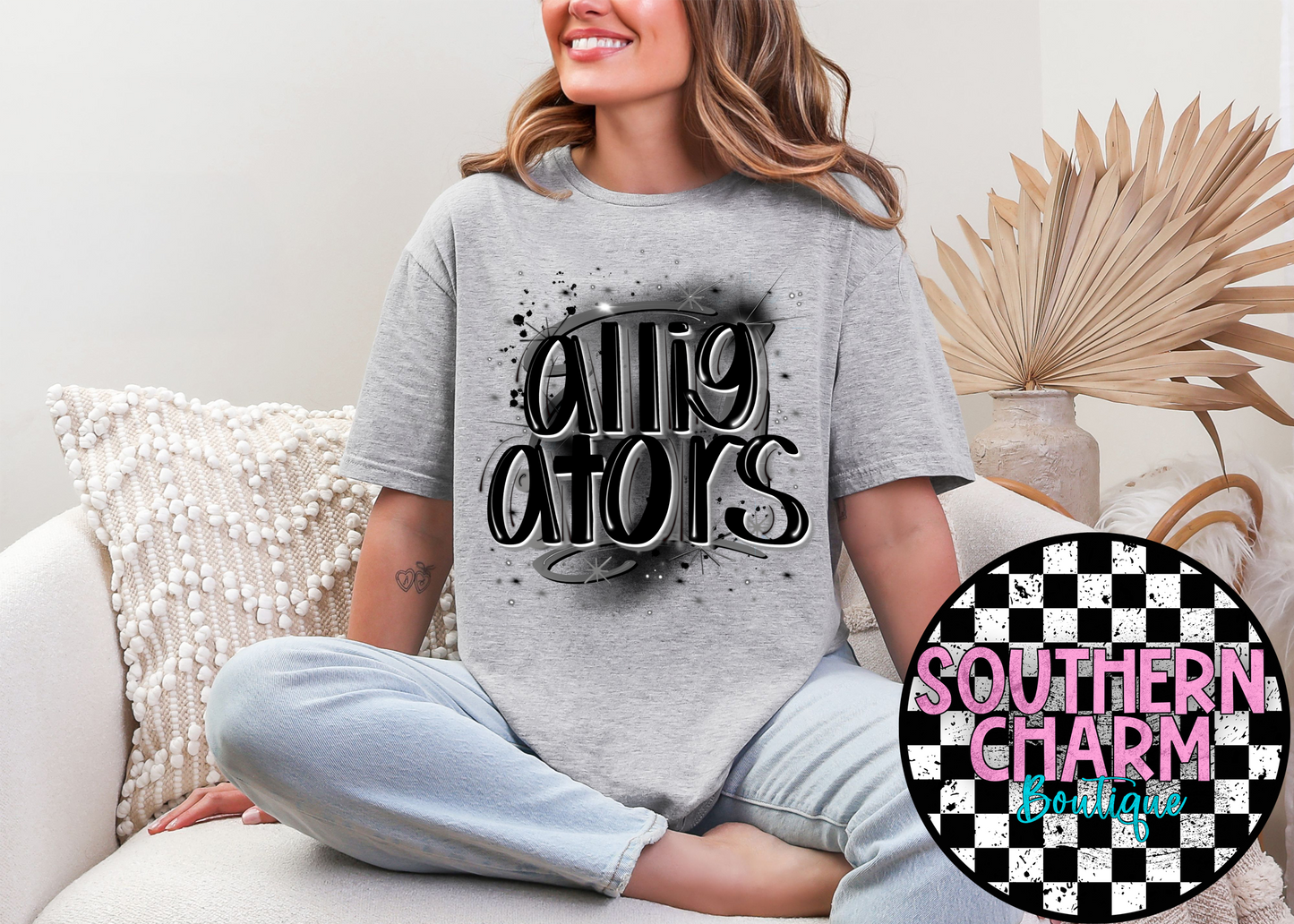 Black Airbrush Alligators