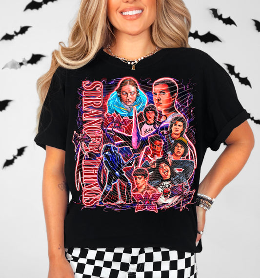 Stranger Things Tee Black